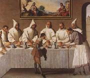 Francisco de Zurbaran St Hugo of Grenoble in the Carthusian Refectory (mk08) oil painting on canvas